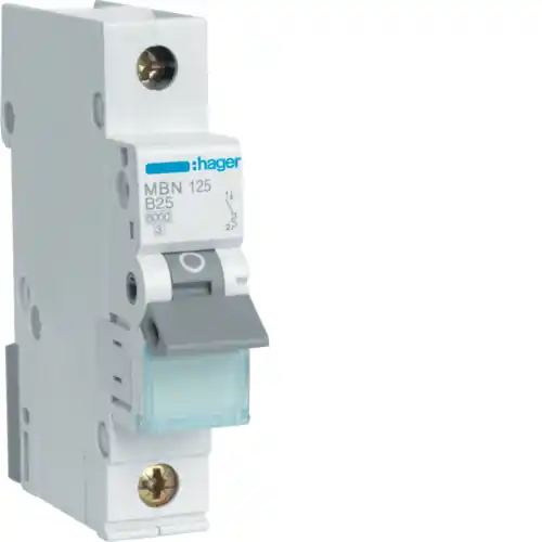 Jistič Hager MBN125 6 kA B 25 A