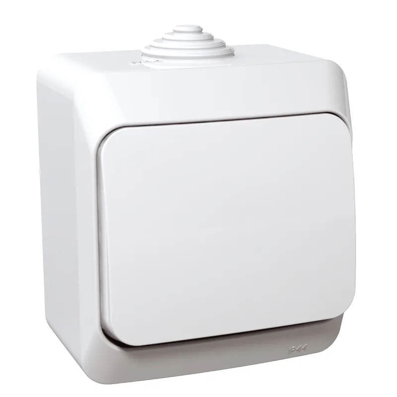 Tlačítko řazení 1/0 Schneider Cedar Plus bílá