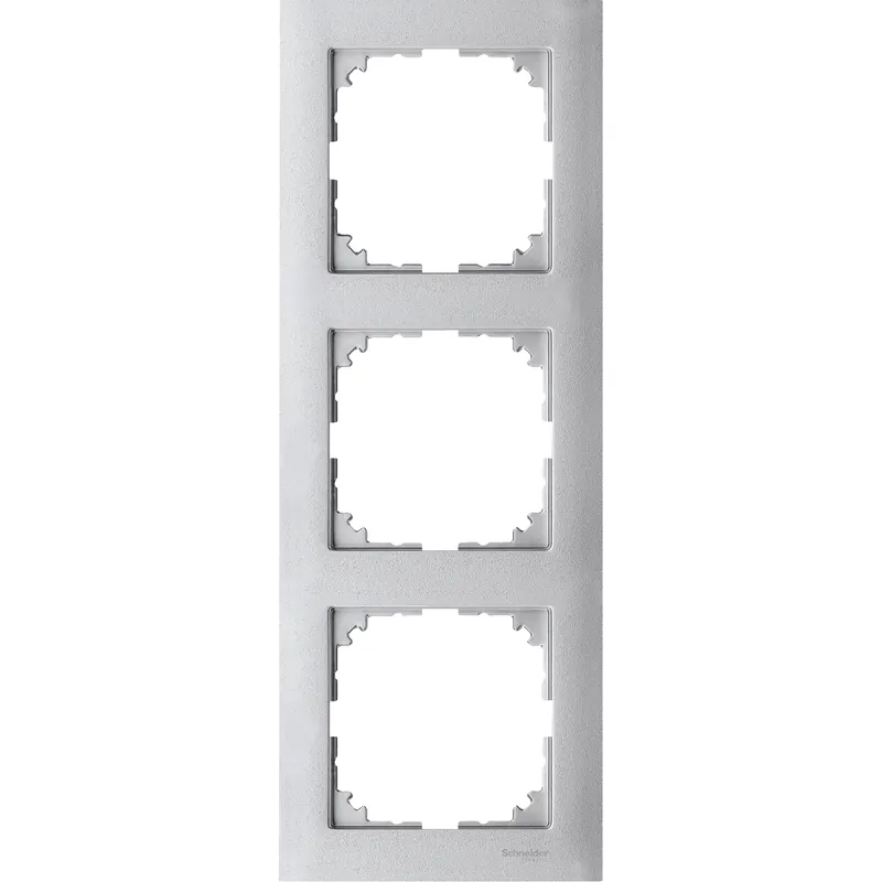 Rámeček Schneider Electric Merten M-Pure trojnásobný aluminium