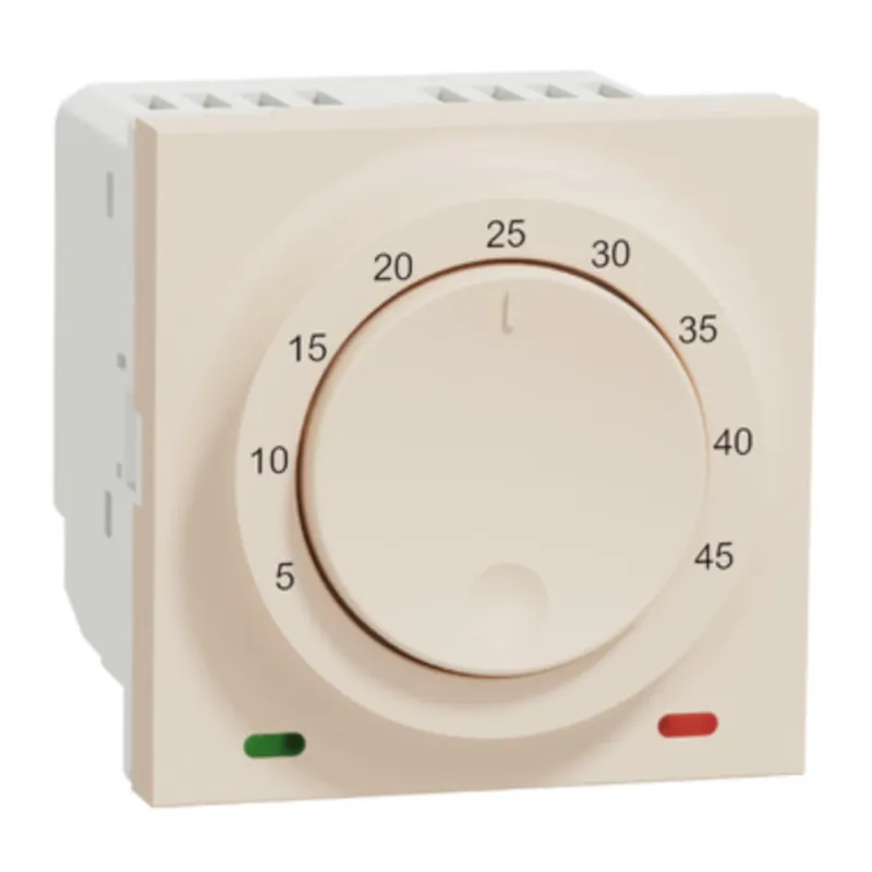 Termostat otočný podlahový Schneider Electric Unica Nová 2 moduly béžová