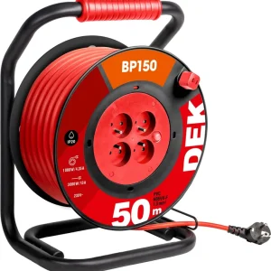 Kabel prodlužovací PVC na bubnu DEK BP150 50 m 1,5 mm2 IP 20