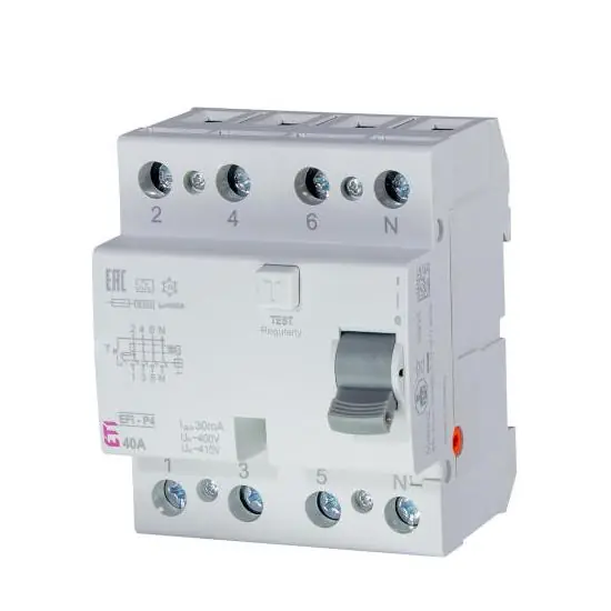 Chránič proudový ETI EFI-P4 40/0.03
