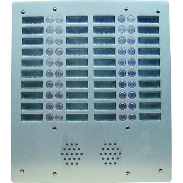 Vandalizmu odolný tlač. panel, 60 tl., 4 sloupce AV4060P