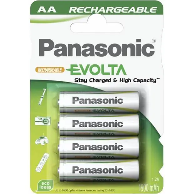 Aku baterie Panasonic Evolta aku HR6 AA 1,2V Ni-MH 1900mAh blist 4ks