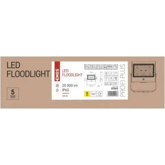 ZS2462 LED reflektor PROFI PLUS černý, 150W neutrální bílá EMOS Lighting