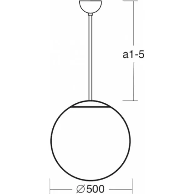 LED závěsné svítidlo ISIS P4 66629 tyčový závěs průměr 500mm