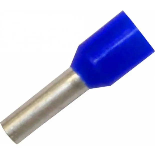DI 2,5-10 modrá Dutinka izolovaná o průřezu 2,5mm2 / 10mm