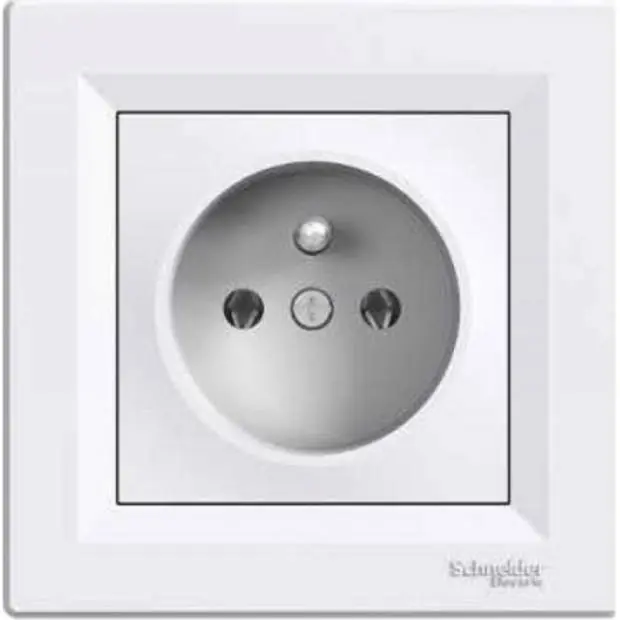 Asfora EPH2800121P Zásuvka 2P+PE s ochranou před přepětím, bílá